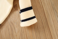 Load image into Gallery viewer, 2 Pieces Set Baby Kid Girls Color-blocking Bow Crochet Cardigan And Solid Color Skirts Wholesale 230105539
