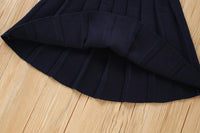 Load image into Gallery viewer, 2 Pieces Set Baby Kid Girls Color-blocking Bow Crochet Cardigan And Solid Color Skirts Wholesale 230105539
