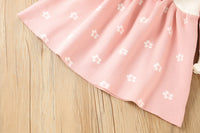 Load image into Gallery viewer, Baby Kid Girls Color-blocking Flower Bow Crochet Dresses Wholesale 230105546
