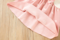 Load image into Gallery viewer, Baby Kid Girls Color-blocking Flower Bow Crochet Dresses Wholesale 230105546
