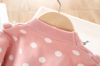 Load image into Gallery viewer, 2 Pieces Set Baby Kid Girls Polka dots Sweaters And Solid Color Skirts Wholesale 230105569
