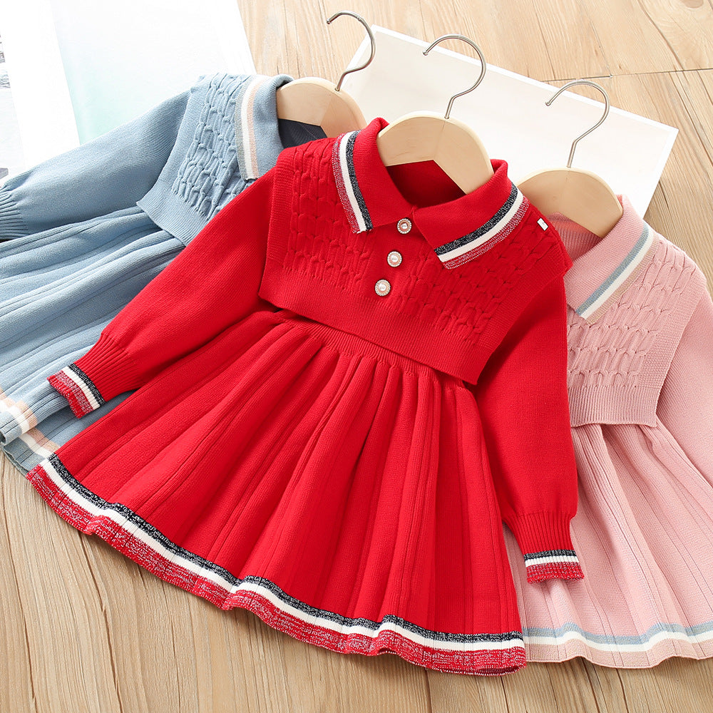 Baby Kid Girls Crochet Dresses Wholesale 230105573