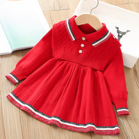 Load image into Gallery viewer, Baby Kid Girls Crochet Dresses Wholesale 230105573
