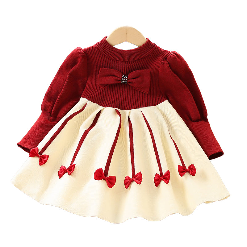 Baby Kid Girls Bow Dresses Wholesale 230105576