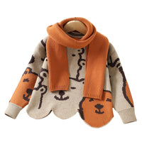 Load image into Gallery viewer, Baby Kid Girls Cartoon Crochet Sweaters Wholesale 230105579
