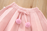 Load image into Gallery viewer, 2 Pieces Set Baby Kid Girls Valentine&#39;s Day Love heart Crochet Sweaters And Solid Color Skirts Wholesale 230105582
