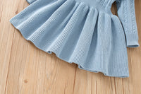 Load image into Gallery viewer, Baby Kid Girls Color-blocking Crochet Dresses Wholesale 230105583
