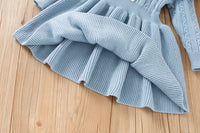 Load image into Gallery viewer, Baby Kid Girls Color-blocking Crochet Dresses Wholesale 230105583
