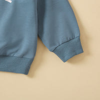 Load image into Gallery viewer, 2 Pieces Set Baby Kid Boys Letters Tops And Solid Color Ribbon Pants Wholesale 230105584
