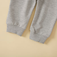 Load image into Gallery viewer, 2 Pieces Set Baby Kid Boys Letters Tops And Solid Color Ribbon Pants Wholesale 230105584
