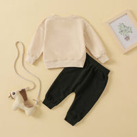 Load image into Gallery viewer, 2 Pieces Set Baby Kid Boys Letters Tops And Solid Color Ribbon Pants Wholesale 230105584
