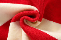 Load image into Gallery viewer, 2 Pieces Set Baby Kid Girls Color-blocking Crochet Sweaters And Striped Skirts Wholesale 230105585
