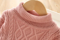 Load image into Gallery viewer, Baby Kid Girls Solid Color Crochet Knitwear Dresses Wholesale 230105630
