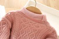 Load image into Gallery viewer, Baby Kid Girls Solid Color Crochet Knitwear Dresses Wholesale 230105630

