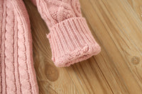 Load image into Gallery viewer, Baby Kid Girls Solid Color Crochet Knitwear Dresses Wholesale 230105630
