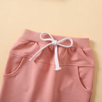 Load image into Gallery viewer, 2 Pieces Set Baby Kid Unisex Letters Embroidered Hoodies Swearshirts And Solid Color Pants Wholesale 230105645
