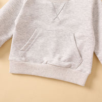 Load image into Gallery viewer, 2 Pieces Set Baby Kid Unisex Letters Embroidered Hoodies Swearshirts And Solid Color Pants Wholesale 230105645
