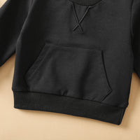 Load image into Gallery viewer, 2 Pieces Set Baby Kid Unisex Letters Embroidered Hoodies Swearshirts And Solid Color Pants Wholesale 230105645
