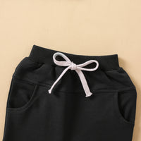 Load image into Gallery viewer, 2 Pieces Set Baby Kid Unisex Letters Embroidered Hoodies Swearshirts And Solid Color Pants Wholesale 230105645
