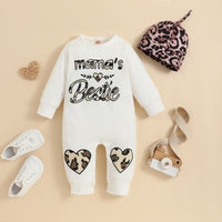 Load image into Gallery viewer, Baby Unisex Letters Leopard print Love heart Valentine&#39;s Day Jumpsuits Wholesale 230105649
