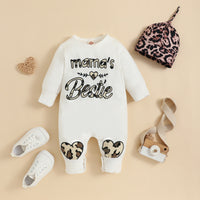 Load image into Gallery viewer, Baby Unisex Letters Leopard print Love heart Valentine&#39;s Day Jumpsuits Wholesale 230105649
