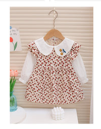 Load image into Gallery viewer, Baby Kid Girls Flower Print Dresses Wholesale 230105652
