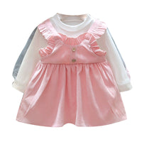 Load image into Gallery viewer, Baby Kid Girls Solid Color Dresses Wholesale 23010566
