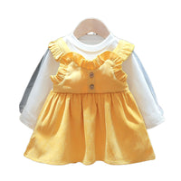 Load image into Gallery viewer, Baby Kid Girls Solid Color Dresses Wholesale 23010566
