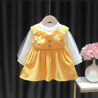 Load image into Gallery viewer, Baby Kid Girls Solid Color Dresses Wholesale 23010566
