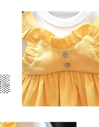 Load image into Gallery viewer, Baby Kid Girls Solid Color Dresses Wholesale 23010566
