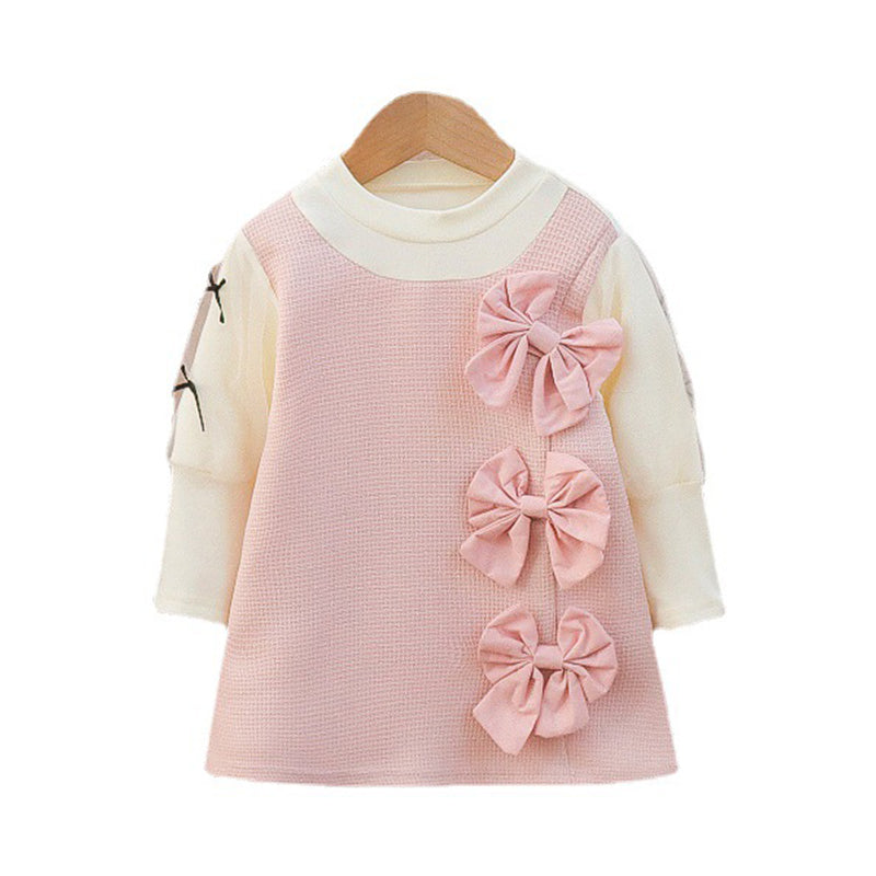 Baby Kid Girls Bow Dresses Wholesale 230105661