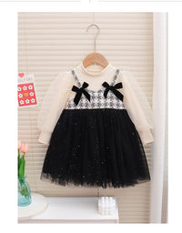Load image into Gallery viewer, Baby Kid Girls Color-blocking Checked Dresses Wholesale 230105668

