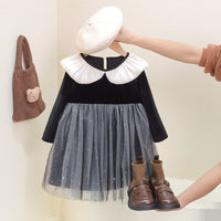 Load image into Gallery viewer, Baby Kid Girls Color-blocking Dresses Wholesale 230105685

