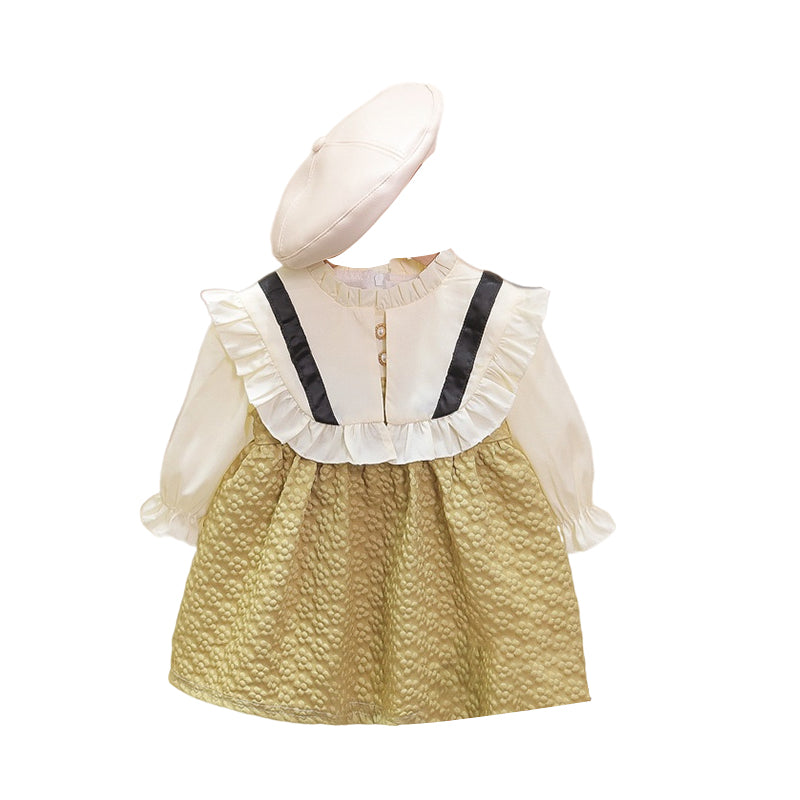 Baby Kid Girls Color-blocking Dresses Wholesale 230105700