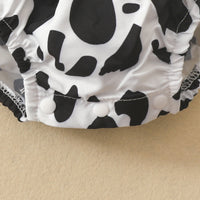 Load image into Gallery viewer, 2 Pieces Set Baby Kid Girls Letters Cartoon Print T-Shirts And Cow Rompers Wholesale 230105703
