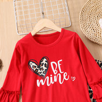 Load image into Gallery viewer, 2 Pieces Set Baby Kid Girls Letters Tops And Leopard Pants Wholesale 230105707
