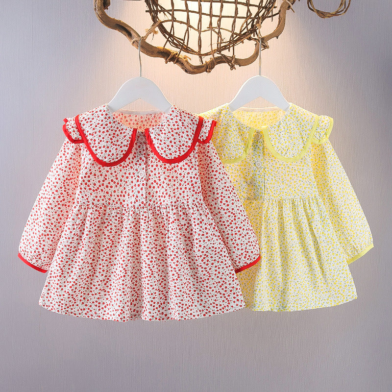 Baby Kid Girls Flower Print Dresses Wholesale 230105714
