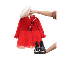 Load image into Gallery viewer, Baby Kid Girls Solid Color Bow Dresses Wholesale 230105738
