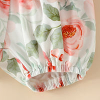 Load image into Gallery viewer, 3 Pieces Set Baby Girls Letters Rompers Flower Print Shorts And Bow Headwear Wholesale 230105741
