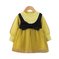 Load image into Gallery viewer, Baby Kid Girls Color-blocking Bow Birthday Dresses Wholesale 230105742
