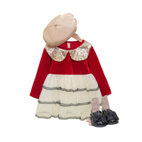 Load image into Gallery viewer, Baby Kid Girls Color-blocking Birthday Dresses Wholesale 230105745
