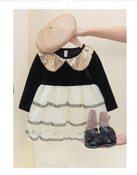 Load image into Gallery viewer, Baby Kid Girls Color-blocking Birthday Dresses Wholesale 230105745
