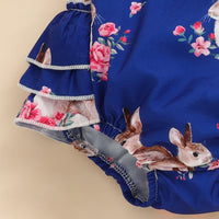Load image into Gallery viewer, Baby Girls Flower Animals Print Rompers Wholesale 230105755
