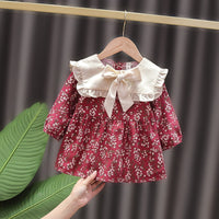Load image into Gallery viewer, Baby Kid Girls Flower Fruit Polka dots Print Dresses Wholesale 23010576
