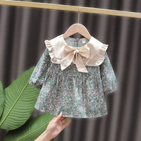 Load image into Gallery viewer, Baby Kid Girls Flower Fruit Polka dots Print Dresses Wholesale 23010576
