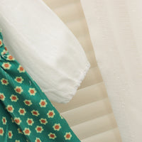 Load image into Gallery viewer, 2 Pieces Set Baby Kid Girls Flower Embroidered Print Tops And Dresses Wholesale 230105761
