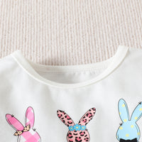 Load image into Gallery viewer, 3 Pieces Set Baby Girls Letters Cartoon Print T-Shirts Polka dots Shorts And Bow Headwear Wholesale 230105766
