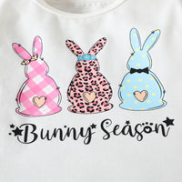 Load image into Gallery viewer, 3 Pieces Set Baby Girls Letters Cartoon Print T-Shirts Polka dots Shorts And Bow Headwear Wholesale 230105766
