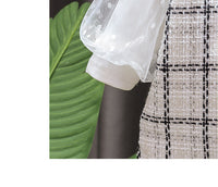 Load image into Gallery viewer, 2 Pieces Set Baby Kid Girls Solid Color Tops And Checked Dresses Wholesale 23010577
