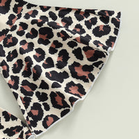 Load image into Gallery viewer, 2 Pieces Set Baby Kid Girls Letters Cartoon Print Tops And Leopard Pants Wholesale 230105773
